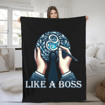 Discover Like A Boss Fleece Blankets