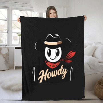 Discover Howdy Fleece Blankets - Classic Fit, Short Sleeve