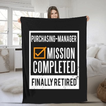 Discover Retirement - Retired Purchasing-Manager Fleece Blankets
