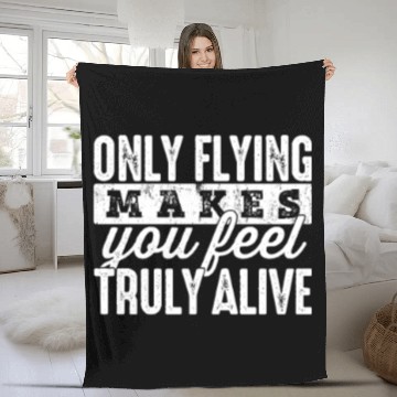 Discover Flying Pilots Saying Fleece Blankets