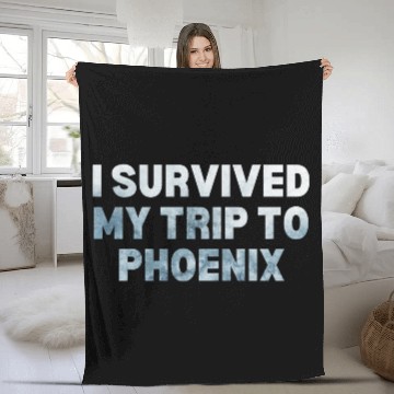 Discover My Trip Traveler Vacation Phoenix Fleece Blankets