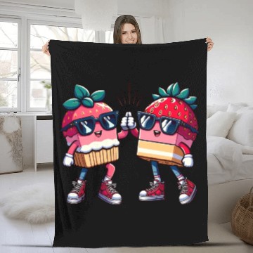 Discover Berry Best Friends Fleece Blankets