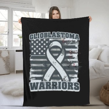 Discover Glioblastoma Awareness Glioblastoma Warriors Fleece Blankets