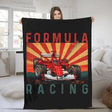 Discover Formula Racing Lovers Race Car fan Fleece Blankets