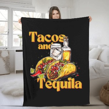 Discover Tacos and Tequila Bride Squad My Final Fiesta Fleece Blankets
