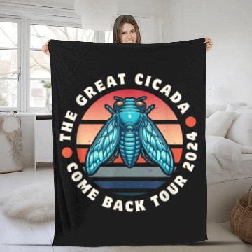 Discover Cicada-Comeback-Insect-Magicicada- Fleece Blankets