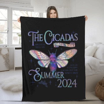 Discover Cicada Nature Lover The Cicadas Reunion Tour Fleece Blankets