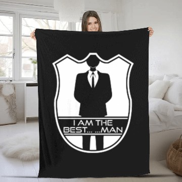 Discover Best Man Groomsmen Bride Groom Fleece Blankets