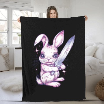 Discover Blade Bunny Fleece Blankets