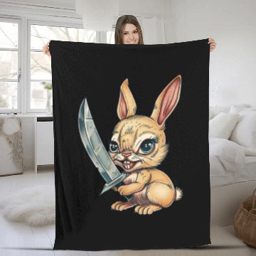 Discover Blade Bunny Fleece Blankets