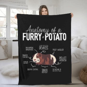 Discover Guinea Pig Anatomy, Guinea Pig Lover, Guinea Pig Fleece Blankets