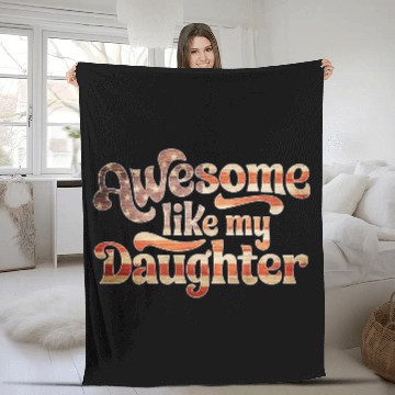 Discover 4th Of July US Flag Awesome Like My Daughter Fleece Blankets