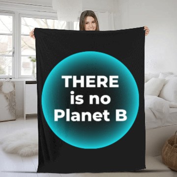 Discover No Planet B Fleece Blankets