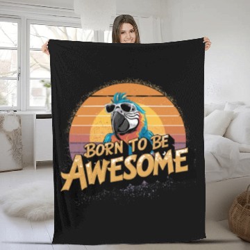 Discover Macaw Parrot for a Bird Lover Animal Lover Fleece Blankets