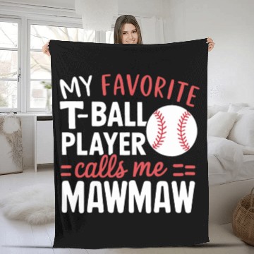 Discover Baseball Grandma Grandmother Grandparents Day Fleece Blankets