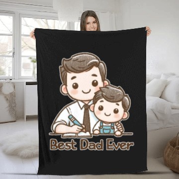 Discover Best Dad Ever Fleece Blankets