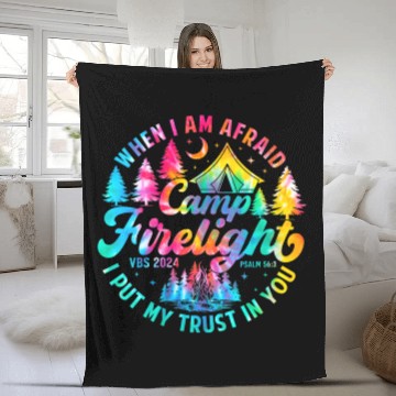 Discover Camp Firelight Vacation Bible School Fleece Blankets
