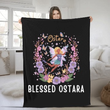 Discover Easter Ostara Eostre - Pagan Witchcraft Spring Fleece Blankets