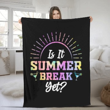 Discover Summer Break Teacher appreciation Fleece Blankets
