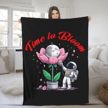 Discover Flowers are blooming on the earth Fleece Blankets