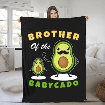Discover Cute Avocado Family Matching cool for brother Fleece Blankets