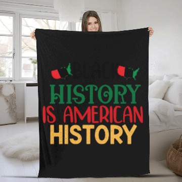 Discover Black History is American History Fleece Blankets