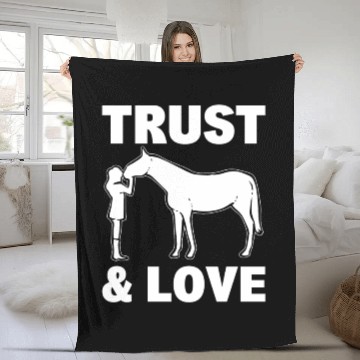 Discover Equestrian Sports Horse Rider Fleece Blankets
