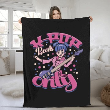 Discover K-Pop Korean Music K-Pop Beats Only Fleece Blankets