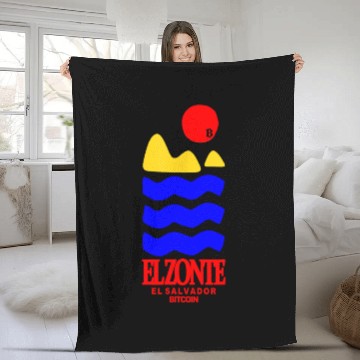 Discover Zonte Salvador Beach Surfing Fleece Blankets