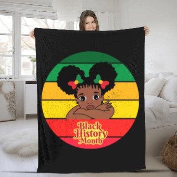 Discover Black history month Fleece Blankets