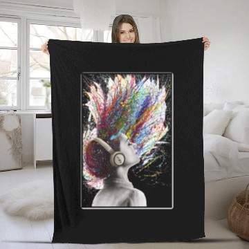 Discover Creative Beats Fleece Blankets