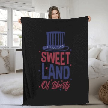 Discover Sweet Land Of Liberty Fleece Blankets