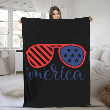 Discover merica Fleece Blankets