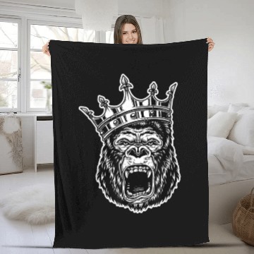 Discover Apes Together Strong Gorilla Fleece Blankets