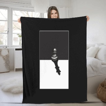 Discover "Chess: Pawn Casts King's Shadow" Painting Fleece Blankets