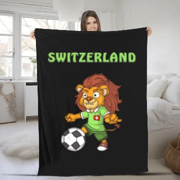 Discover Swiss Fans / Switzerland Lion Fleece Blankets