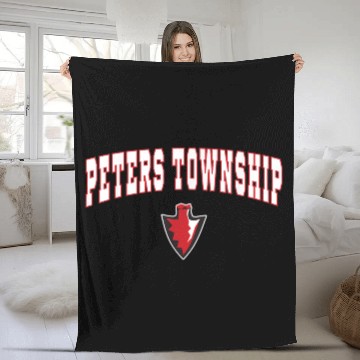 Discover Township High School Indians Fleece Blankets
