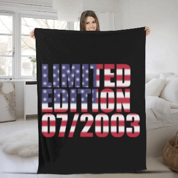 Discover 21st birthday Limited Edition USA 07/2003 Fleece Blankets