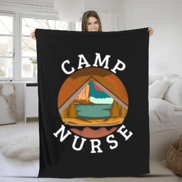 Discover Summer Camp Nurse Women Fleece Blankets
