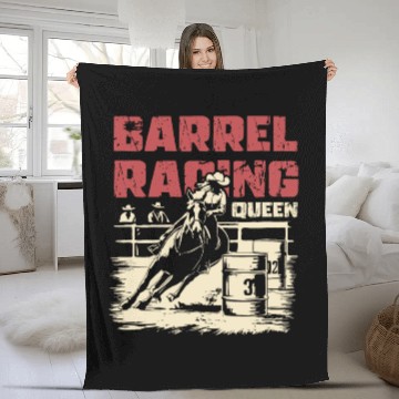 Discover Barrel Racing Gifts Fleece Blankets