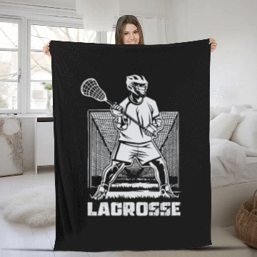 Discover Lacrosse Game Gift Fleece Blankets