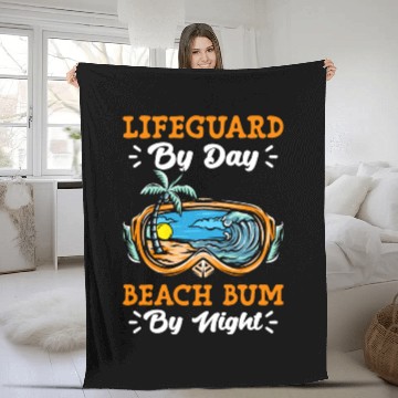 Discover Lifeguard Swimmer Indoor Swimming Pool Rescue Fleece Blankets