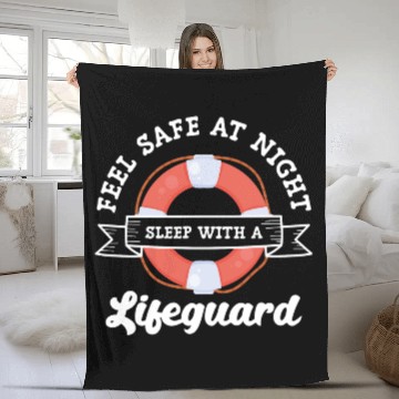 Discover Lifeguard Swimming Water Profession Fleece Blankets