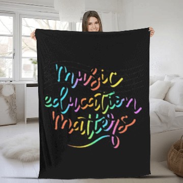 Discover Music Education Matters Music Teacher Appreciation Fleece Blankets