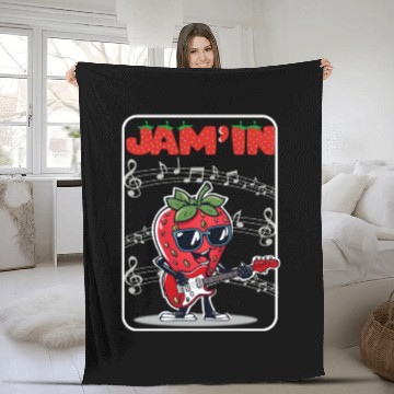 Discover Strawberry Jam'in Fleece Blankets