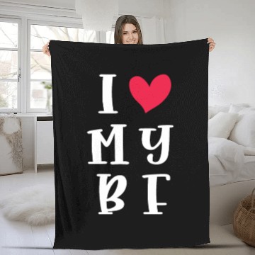Discover I Love My Boyfriend, Romantic Gift Fleece Blankets