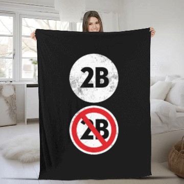 Discover 2B Or Not 2B - Funny English Teacher Fleece Blankets