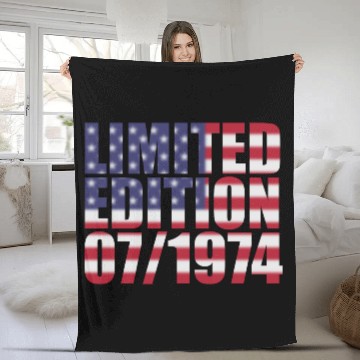 Discover 50th birthday Limited Edition USA 07/1974 Fleece Blankets