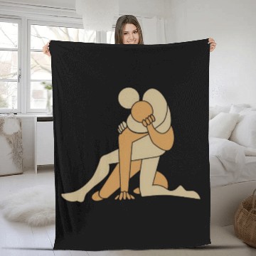 Discover Freestyle wrestling Fleece Blankets