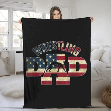 Discover Wrestling Dad Gifts American Fleece Blankets
